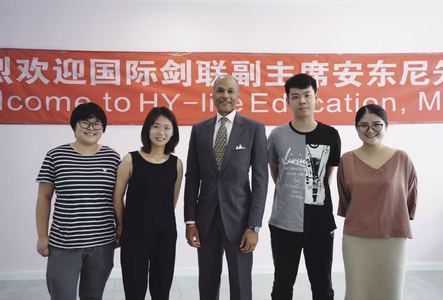HY-LITE visitor group photo
